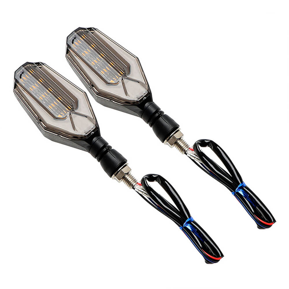 Motorcycle 2Pcs LED Turn Signal Light 12V Turn Signals Indicators Universal Blinkers Flashers Two Colors