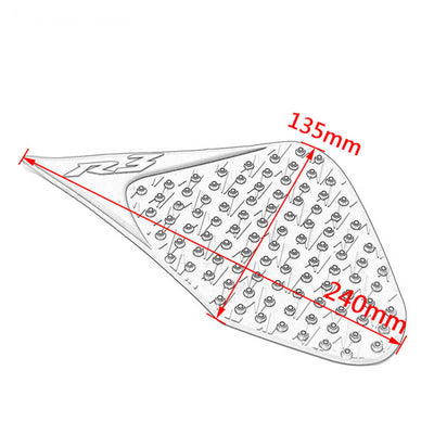 Motorcycle Waterproof Rubber 3D Fuel Gas Tank Side Pad Cover Knee Protection For Yamaha YZF R3 2015 2016 2017