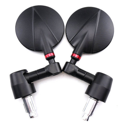 Universal Motorcycle CNC Aluminum Motorbike Rearview Rear view Mirror 7/8" Handle Bar End