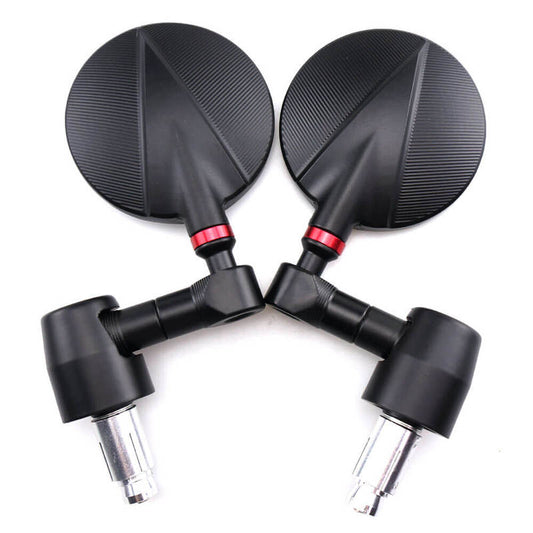 Universal Motorcycle CNC Aluminum Motorbike Rearview Rear view Mirror 7/8" Handle Bar End