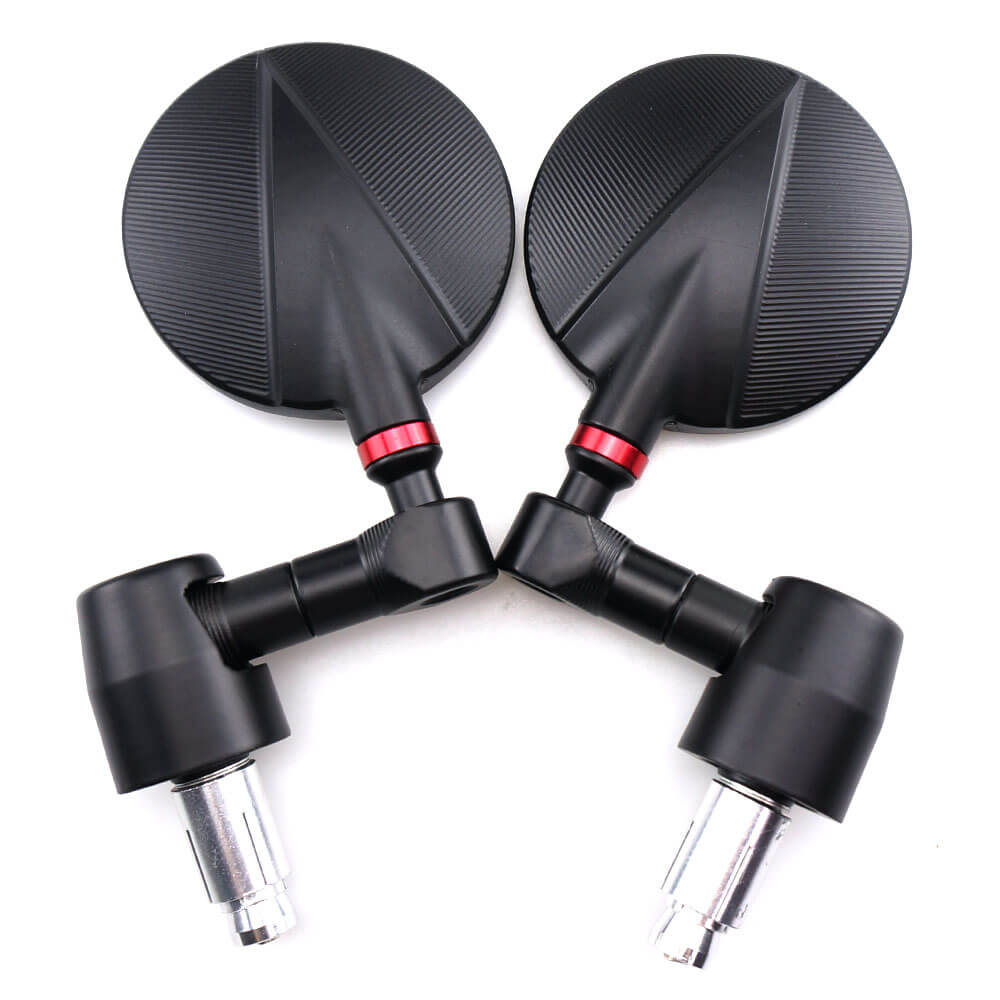 Universal Motorcycle CNC Aluminum Motorbike Rearview Rear view Mirror 7/8" Handle Bar End