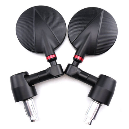 Universal Motorcycle CNC Aluminum Motorbike Rearview Rear view Mirror 7/8" Handle Bar End