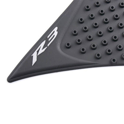 Motorcycle Waterproof Rubber 3D Fuel Gas Tank Side Pad Cover Knee Protection For Yamaha YZF R3 2015 2016 2017