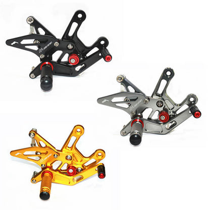 Rearsets Foot Pegs CNC Motorcycle Accessories Adjustable Rear Set FootPegs For Kawasaki ZX10R 2015
