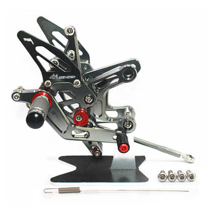 Rearsets Foot Pegs CNC Motorcycle Accessories Adjustable Rear Set FootPegs For Kawasaki ZX10R 2011-2014