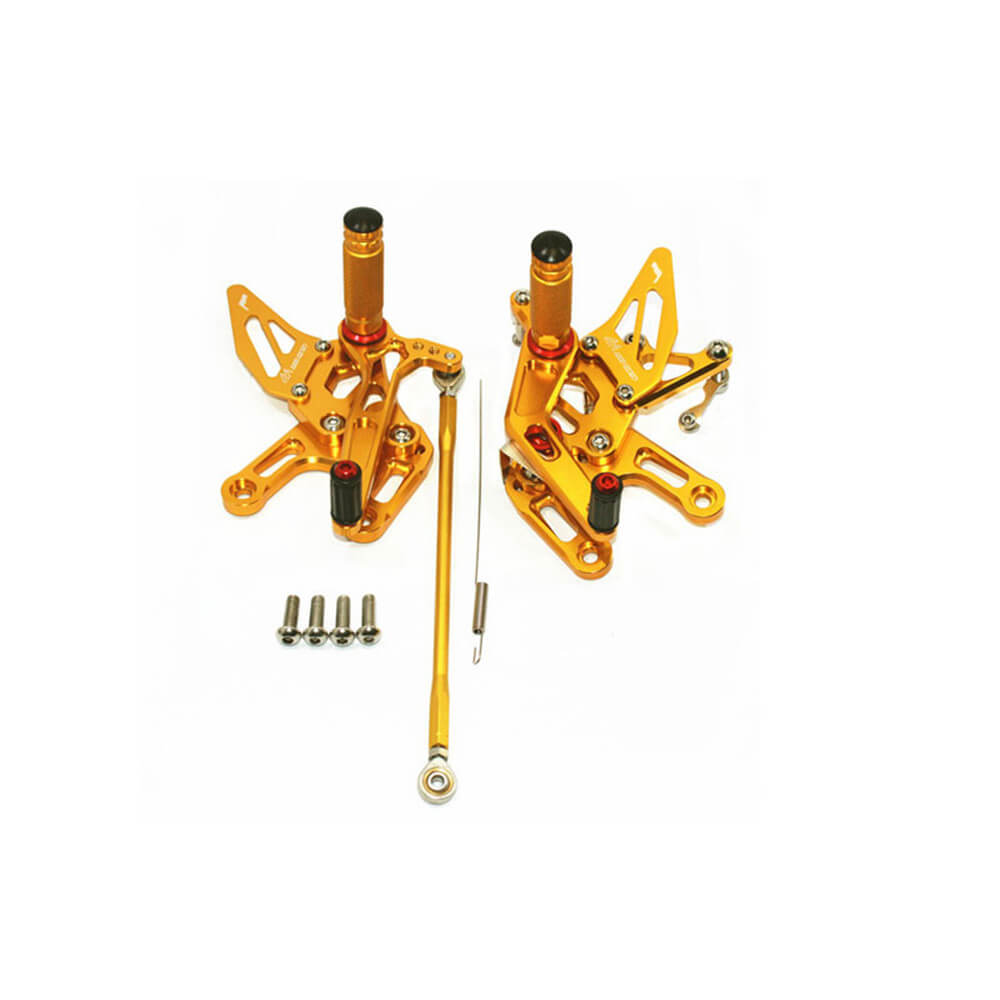 Rearsets Foot Pegs CNC Motorcycle Accessories Adjustable Rear Set FootPegs For Kawasaki ZX10R 2008-2010