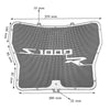 Stainless Steel Motorcycle Radiator Guard Cover Protection Grille Fit For BMW S1000R 2014-2016