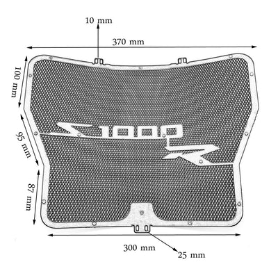 Stainless Steel Motorcycle Radiator Guard Cover Protection Grille Fit For BMW S1000R 2014-2016