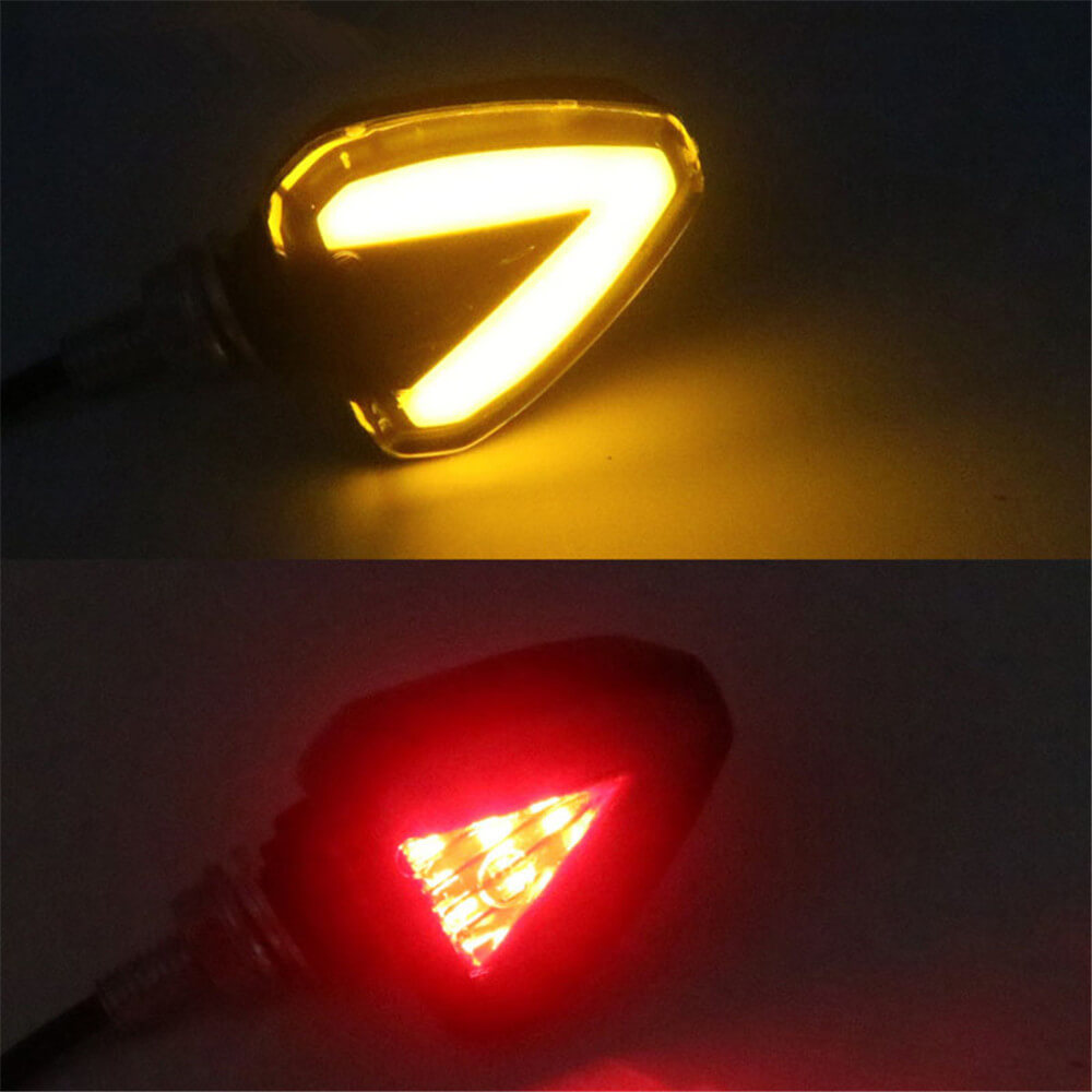 Motorcycle 2Pcs LED Turn Signal Light 12V Turn Signals Indicators Universal Blinkers Flashers Two Colors