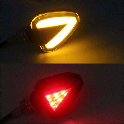 Motorcycle 2Pcs LED Turn Signal Light 12V Turn Signals Indicators Universal Blinkers Flashers Two Colors
