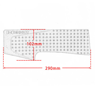 Motorcycle Waterproof Rubber 3D Fuel Gas Tank Side Pad Cover Knee Protection For BMW R1200R 2009 2010 2011 2012 2013 2014