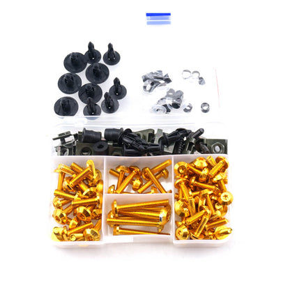 New bolt head design Universal Motorcycle Aluminium Body Fairing Bolt Kit Complete Body Screws For Honda Yamaha Suzuki Kawasaki BMW Ducati Benelli KTM Triumph