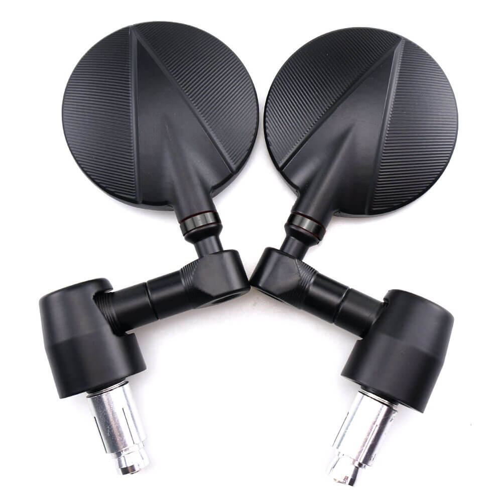 Universal Motorcycle CNC Aluminum Motorbike Rearview Rear view Mirror 7/8" Handle Bar End