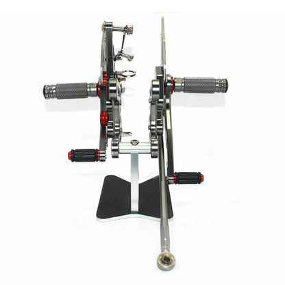 Rearsets Foot Pegs CNC Motorcycle Accessories Adjustable Rear Set FootPegs For Kawasaki ZX10R 2015